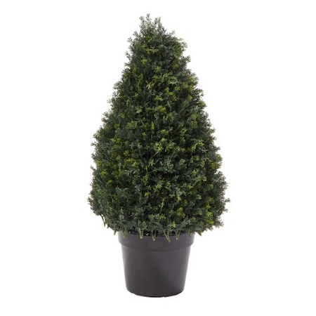 Nature Spring 37-Inch Faux Tower Cypress Topiary